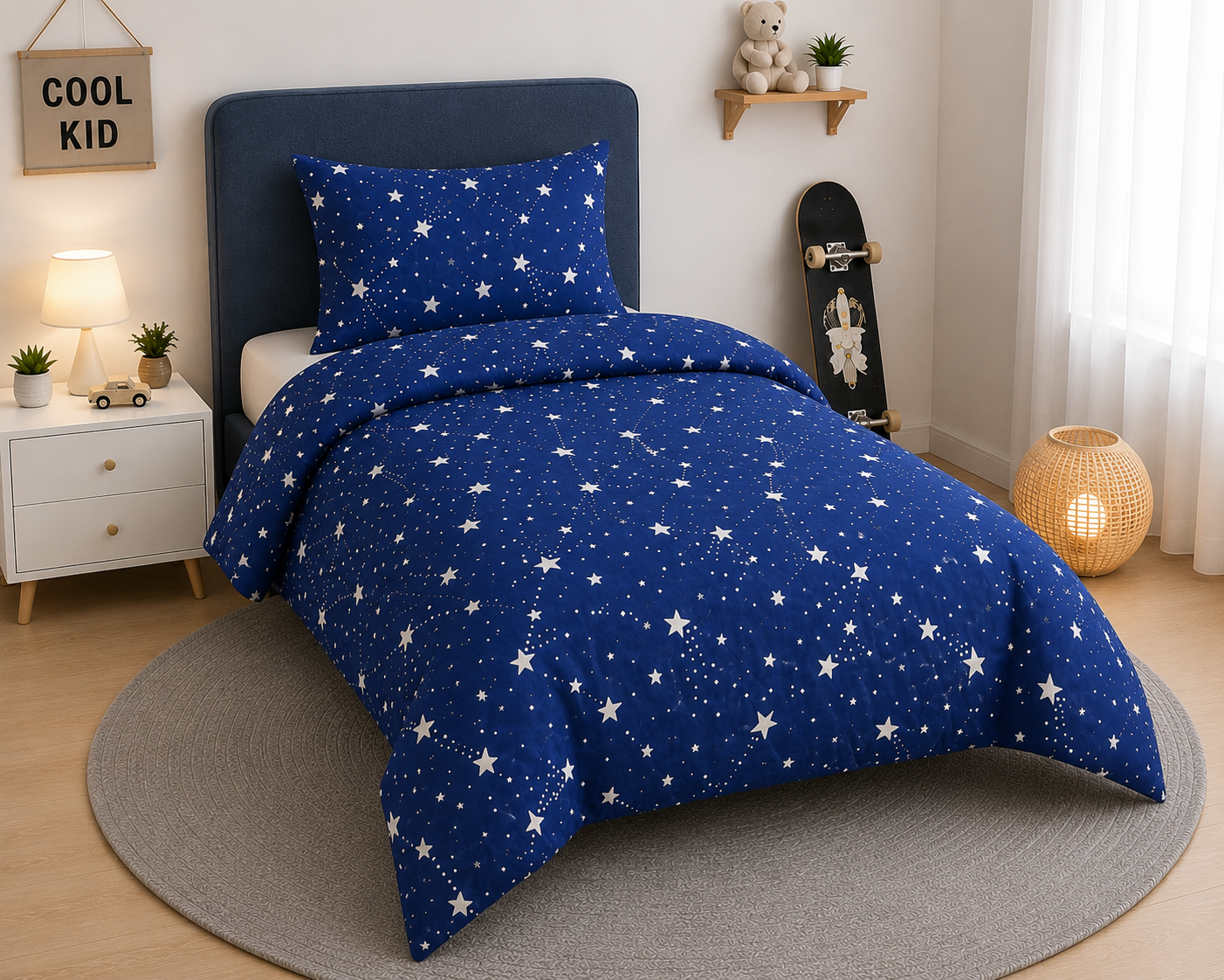 Printed Kids Bed Sheet Set
