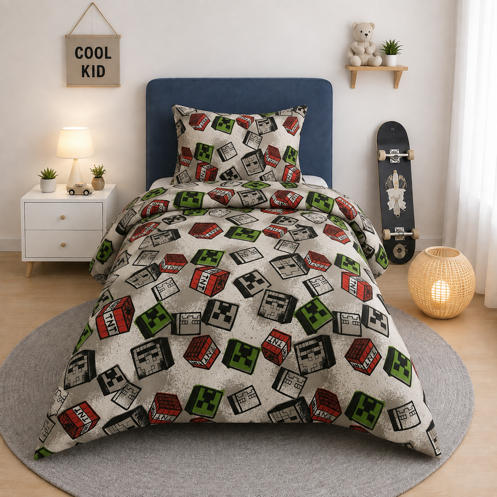 Printed Kids Bed Sheet Set