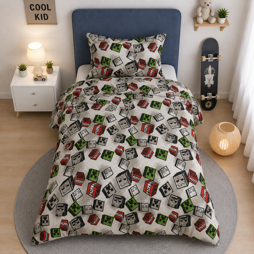 Printed Kids Bed Sheet Set