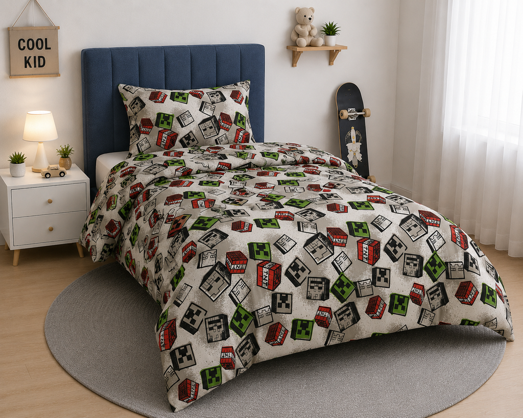 Printed Kids Bed Sheet Set