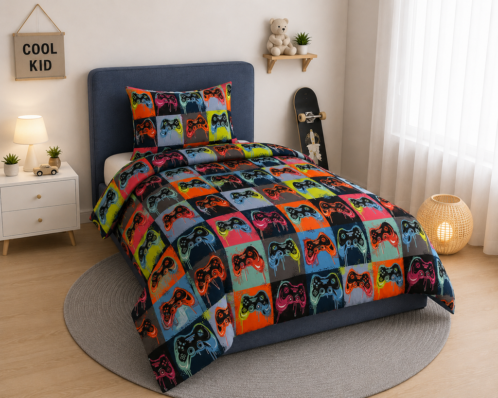 Printed Kids Bed Sheet Set