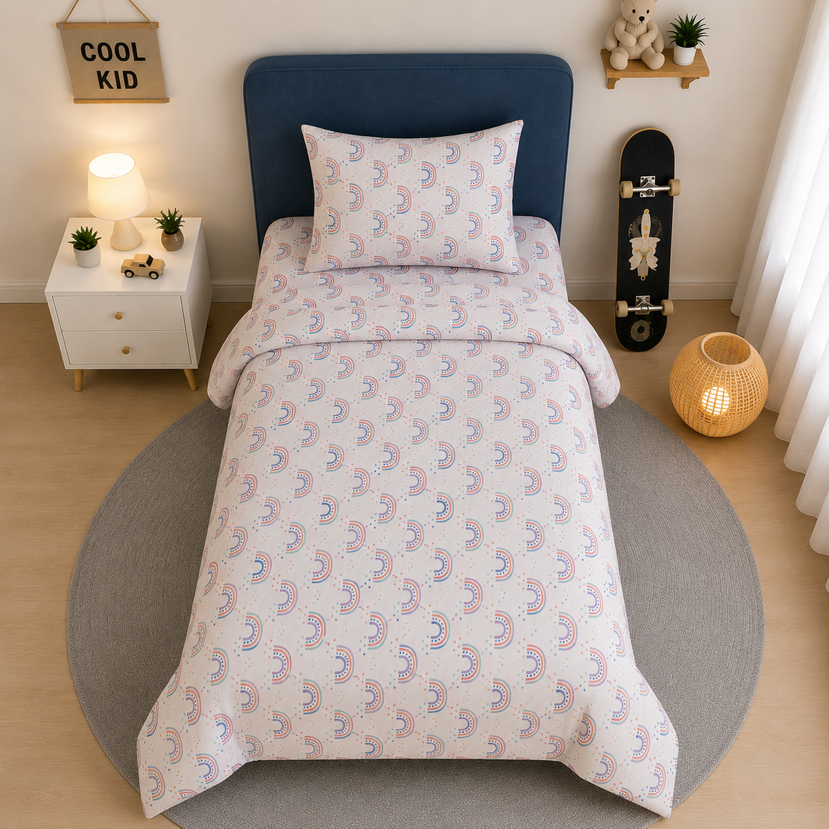 Printed Kids Bed Sheet Set