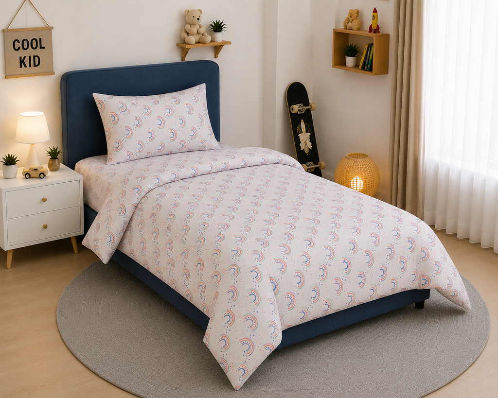 Printed Kids Bed Sheet Set
