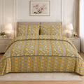 Terracotta Floral Vine Cotton Printed Quilt Cover Set