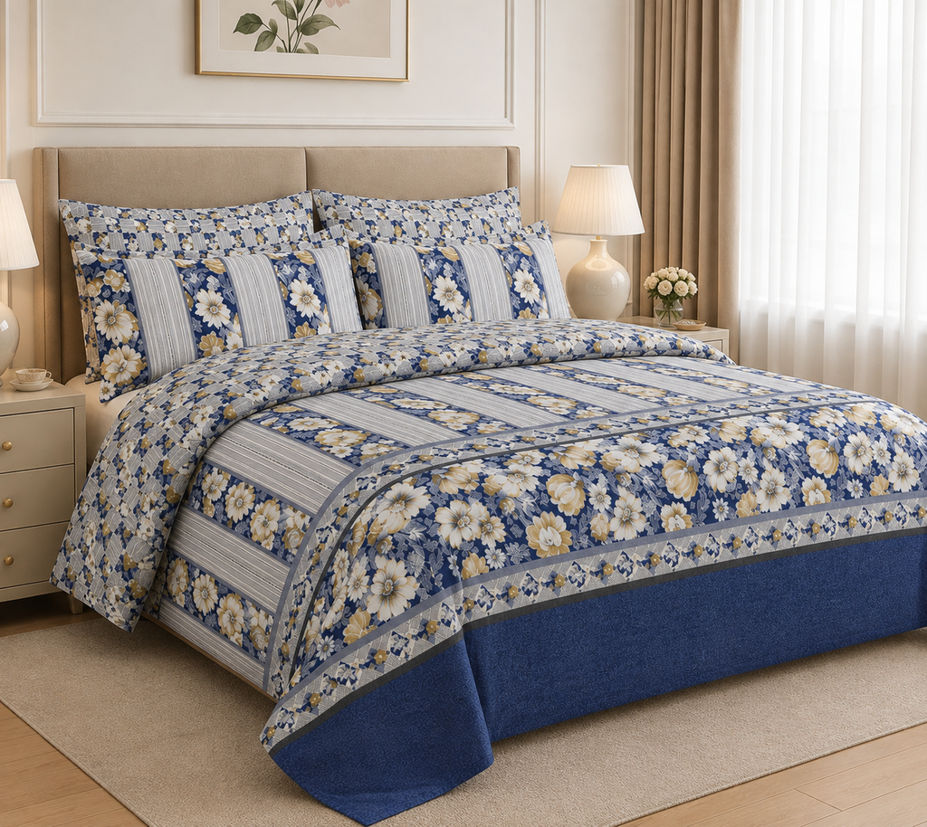 Bohemian Stripe Cotton Printed Quilt Cover Set