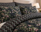 Emerald Secret Garden Cotton Printed Bed Sheet Set