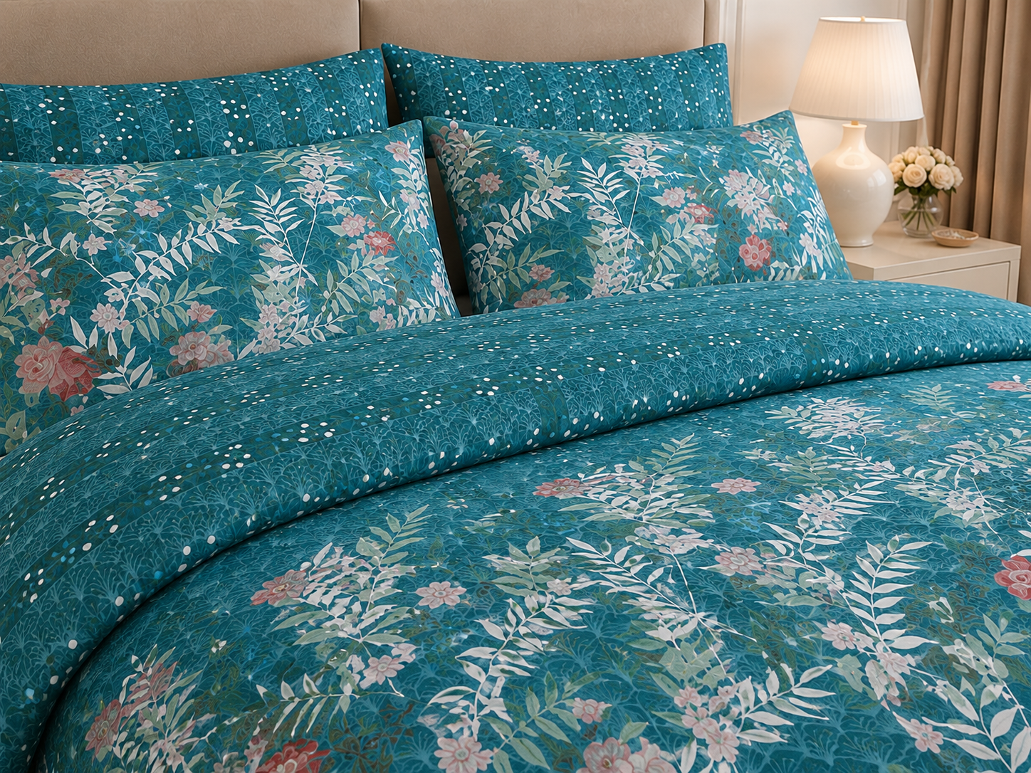 Wildflower Cotton Printed Quilt Cover Set