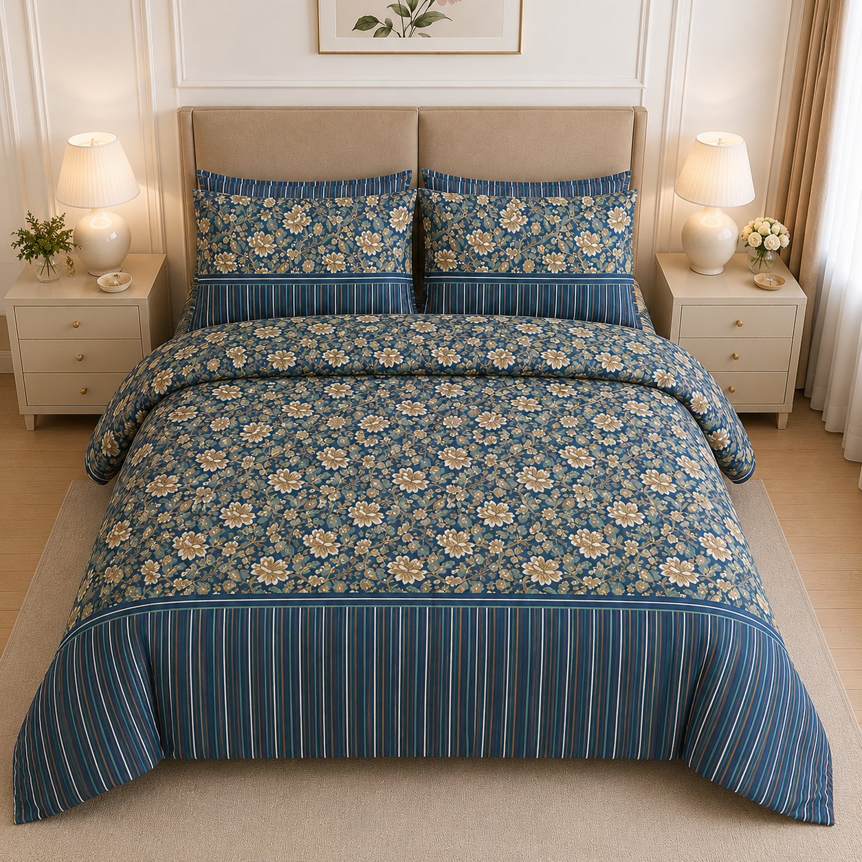 Cotton Printed Quilt Cover Set