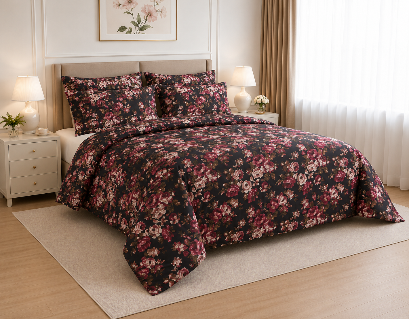 Cotton Printed Quilt Cover Set