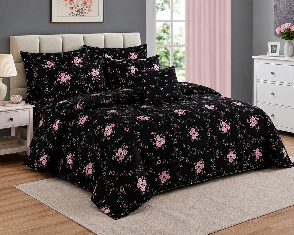 Botanical Floral Cotton Printed Quilt Cover Set