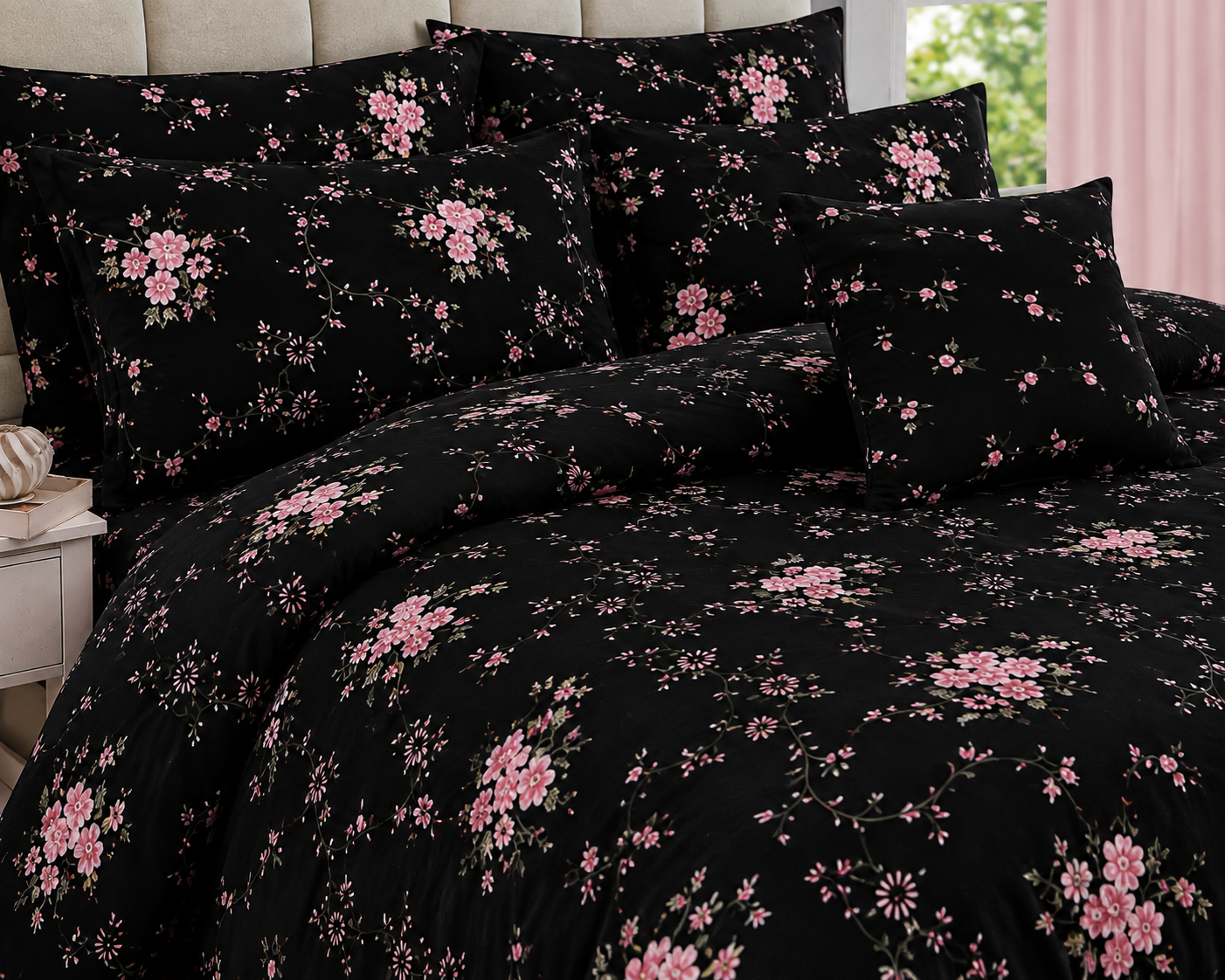 Botanical Floral Cotton Printed Quilt Cover Set