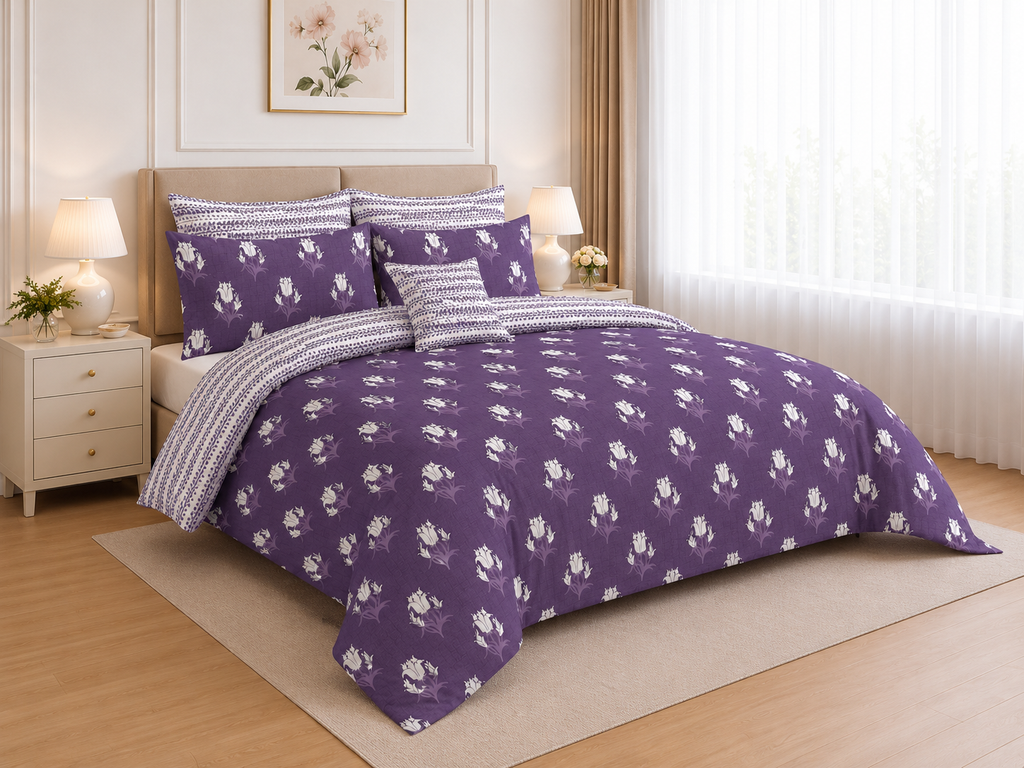 Vintage Medallion Cotton Printed Quilt Cover Set