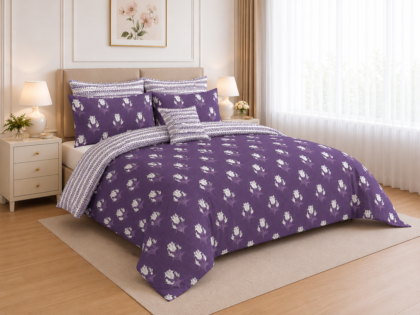 Vintage Medallion Cotton Printed Quilt Cover Set