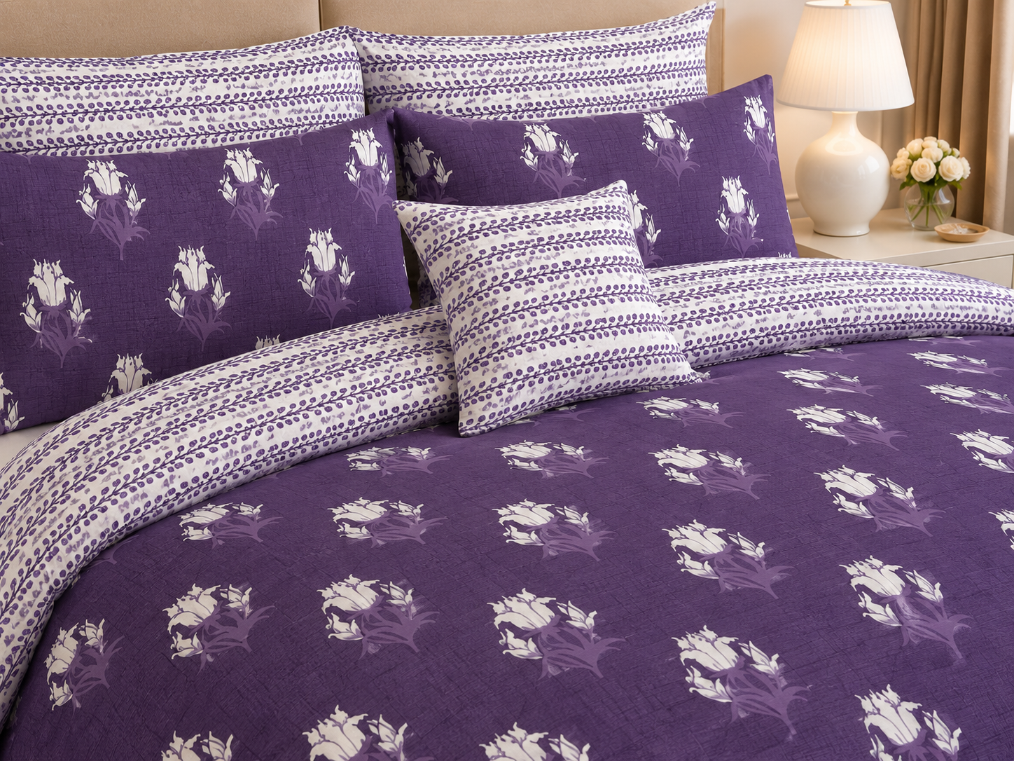 Vintage Medallion Cotton Printed Quilt Cover Set