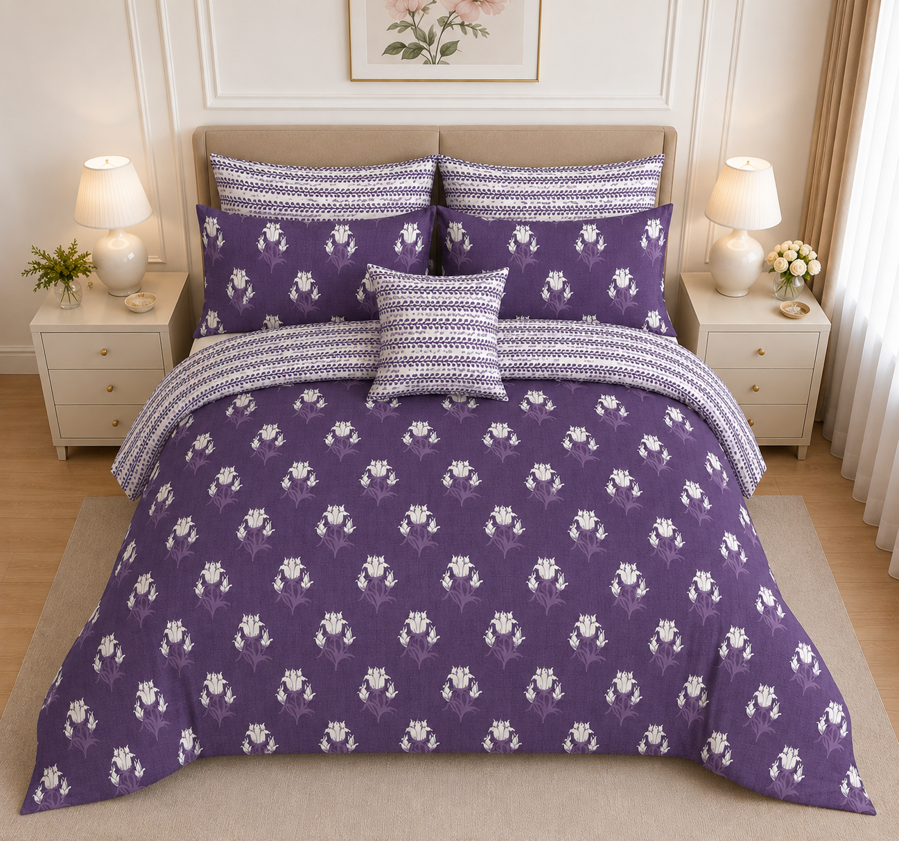 Vintage Medallion Cotton Printed Quilt Cover Set