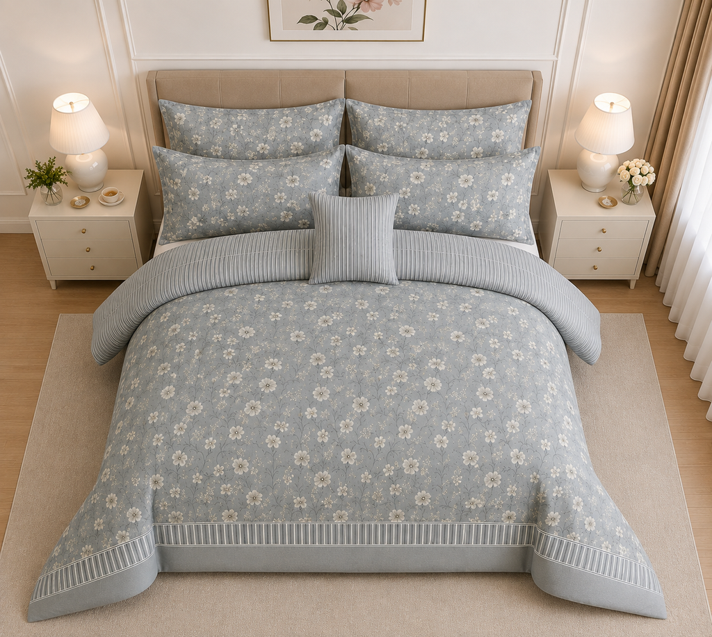 Mosaic Cotton Printed Bed Sheet Set