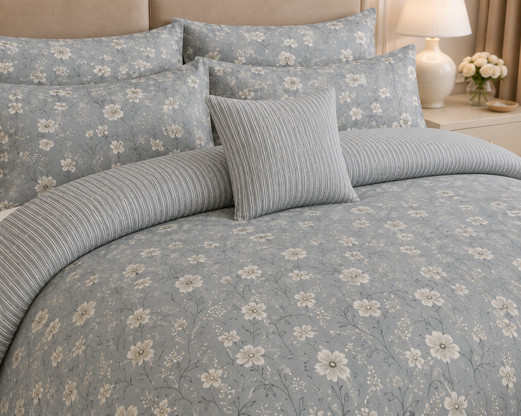 Mosaic Cotton Printed Bed Sheet Set