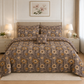 Ivory Vintage Floral Cotton Printed Quilt Cover Set