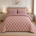Teal Tropical Floral Cotton Printed Quilt Cover Set