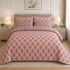 Teal Tropical Floral Cotton Printed Quilt Cover Set