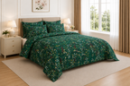 Cotton Printed Flower Quilt Cover Set