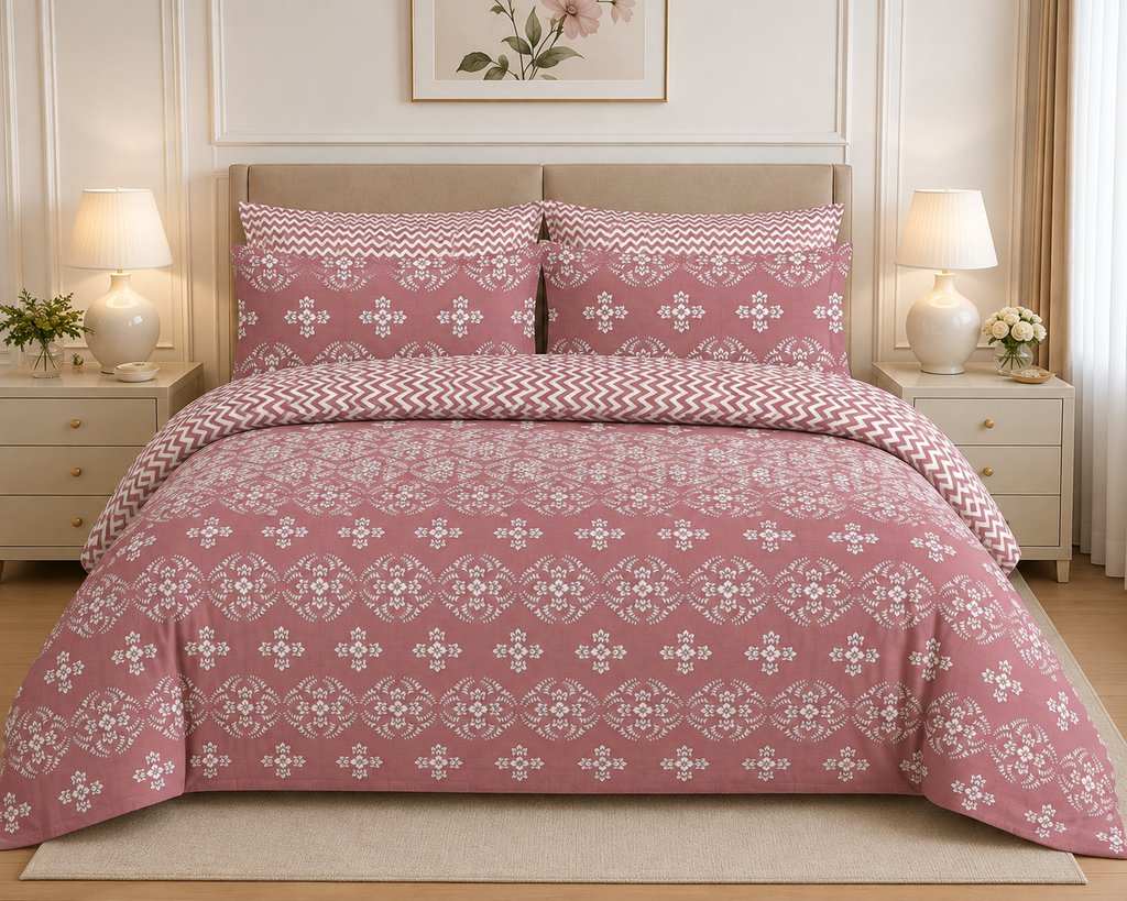 Winter Cotton Printed Quilt Cover Set