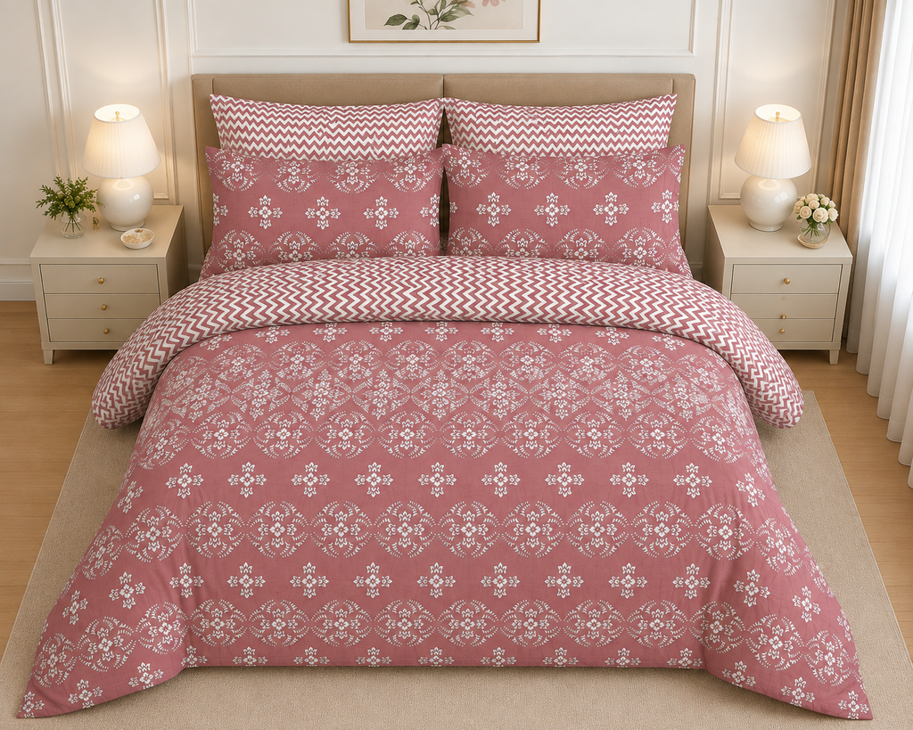 Winter Cotton Printed Quilt Cover Set