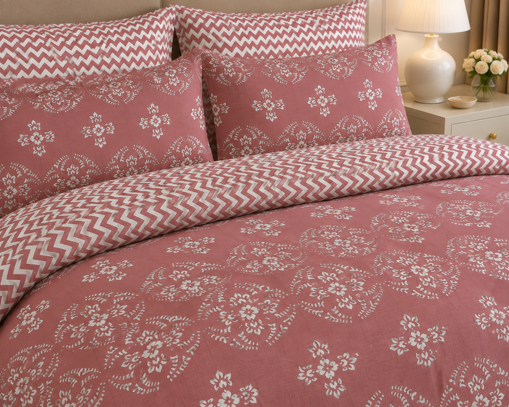 Winter Cotton Printed Quilt Cover Set