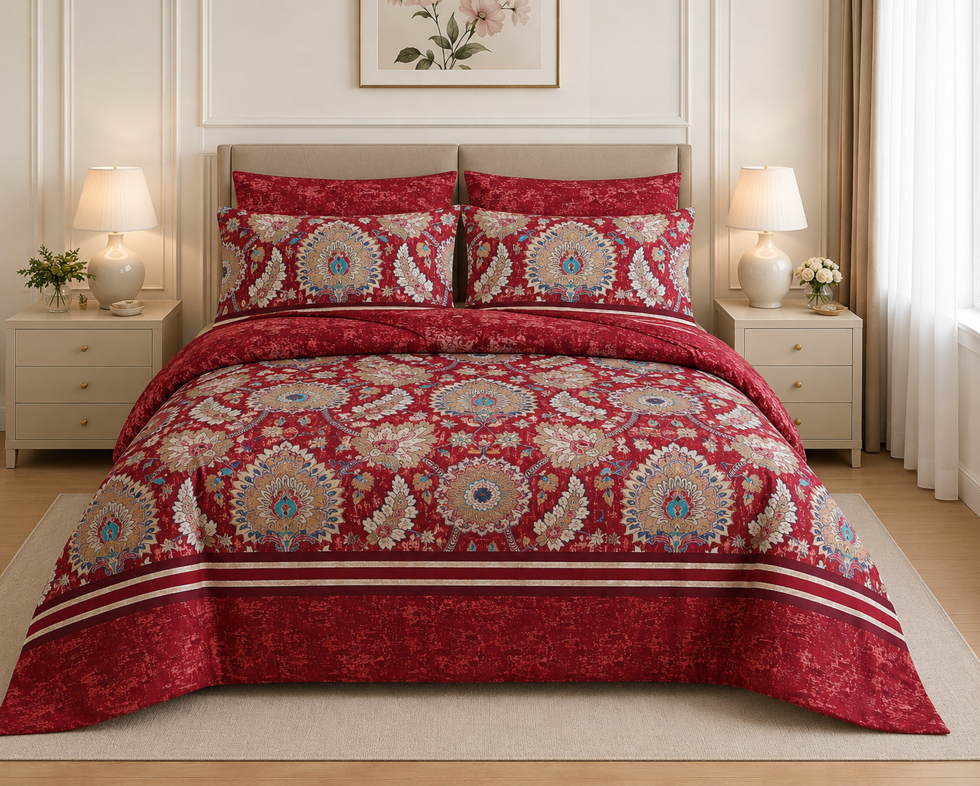 Cotton Printed Quilt Cover Set
