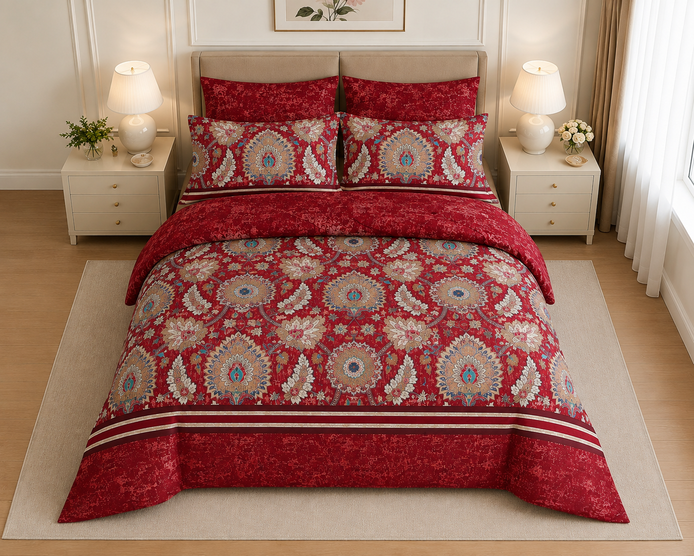 Cotton Printed Quilt Cover Set