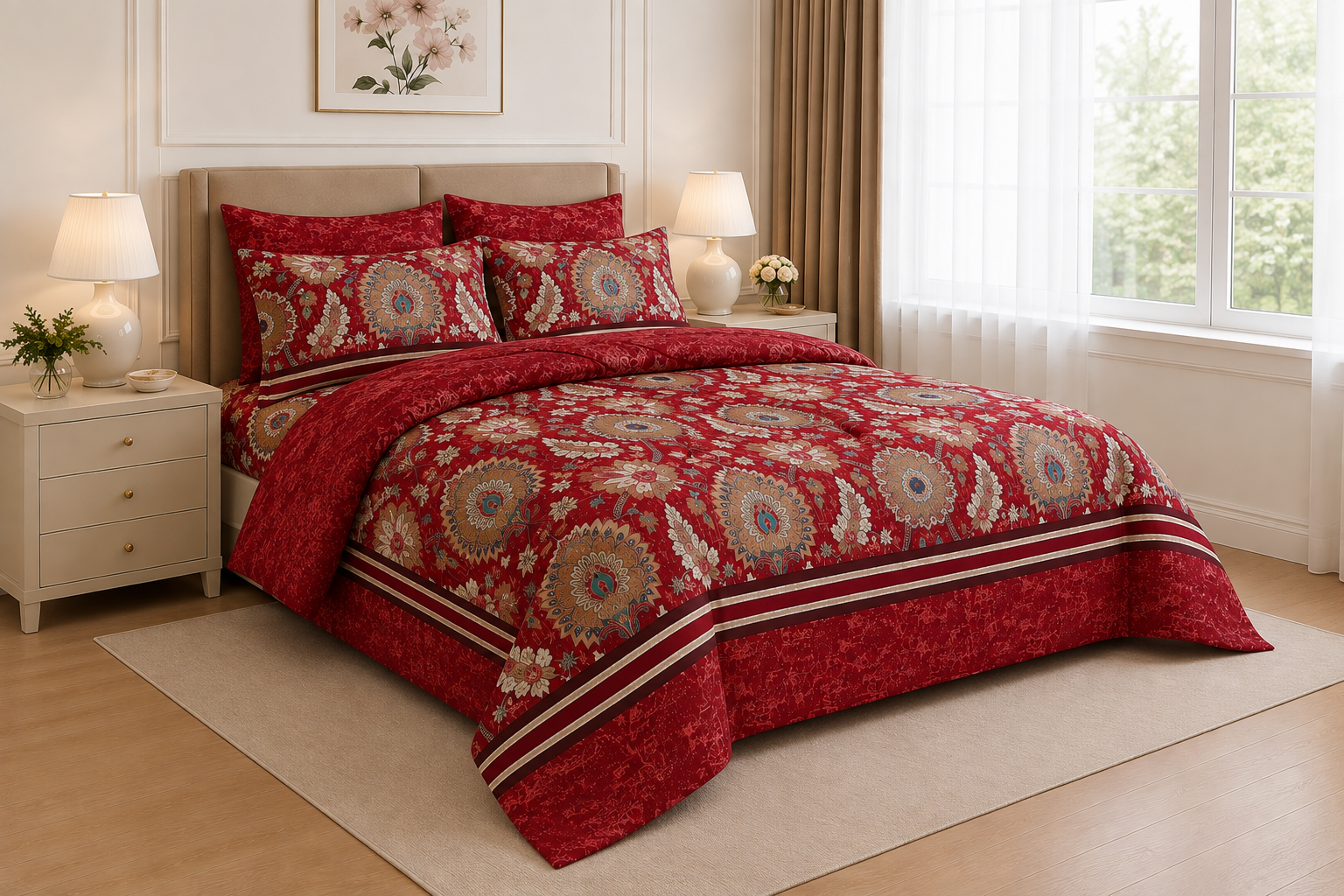 Cotton Printed Quilt Cover Set