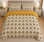 Monochrome Tree Cotton Printed Quilt Cover Set