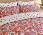 Muted Blossom Cotton Printed Bed Sheet Set