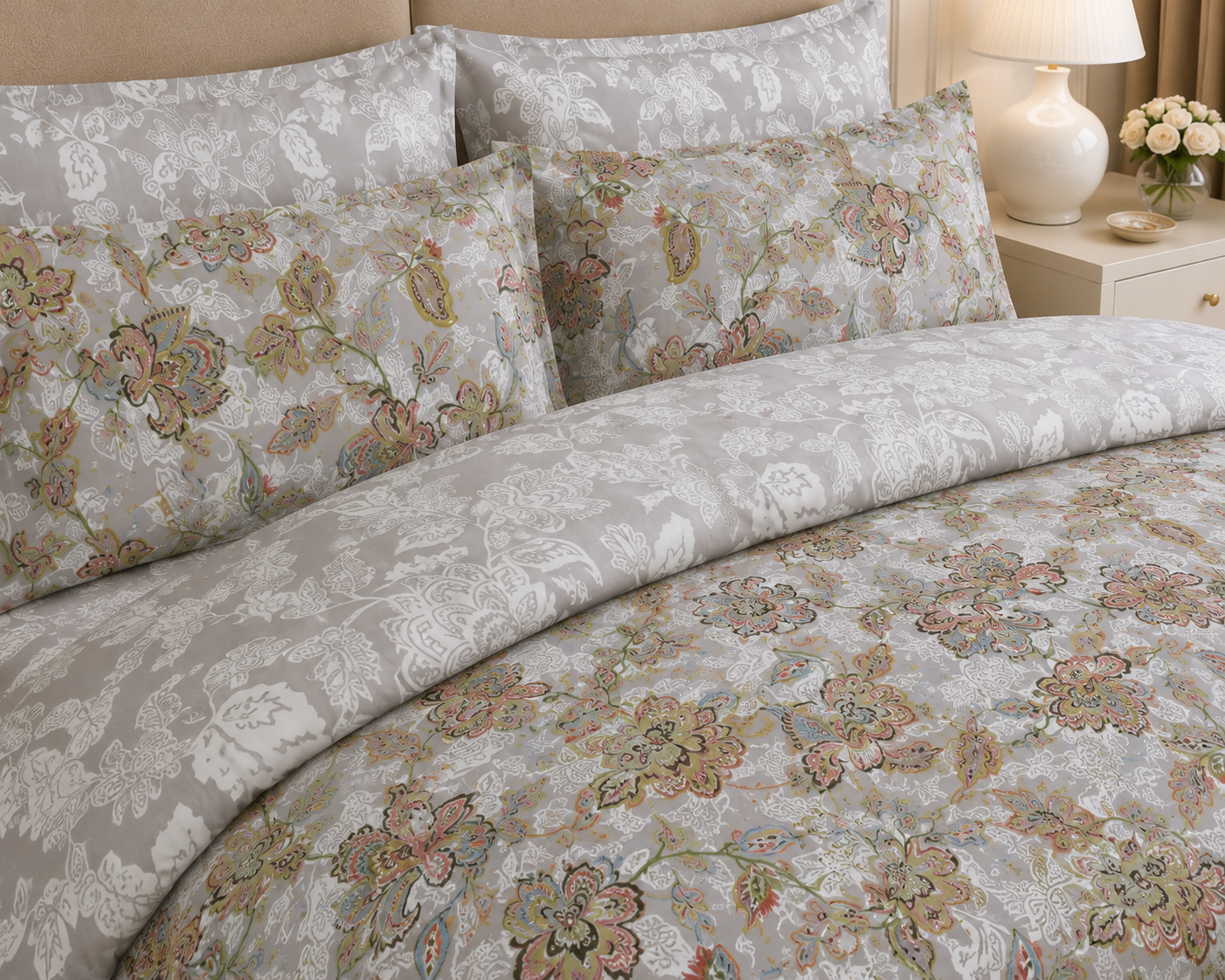 Deep Forest Cotton Printed Bed Sheet Set