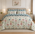 Classic Bodhi Leaf Cotton Printed Bed Sheet Set