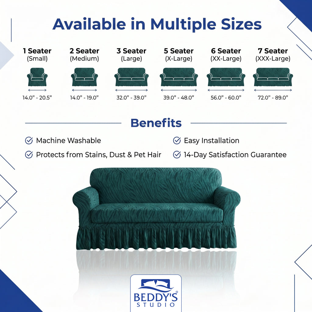 Zebra Velvet Sofa Cover