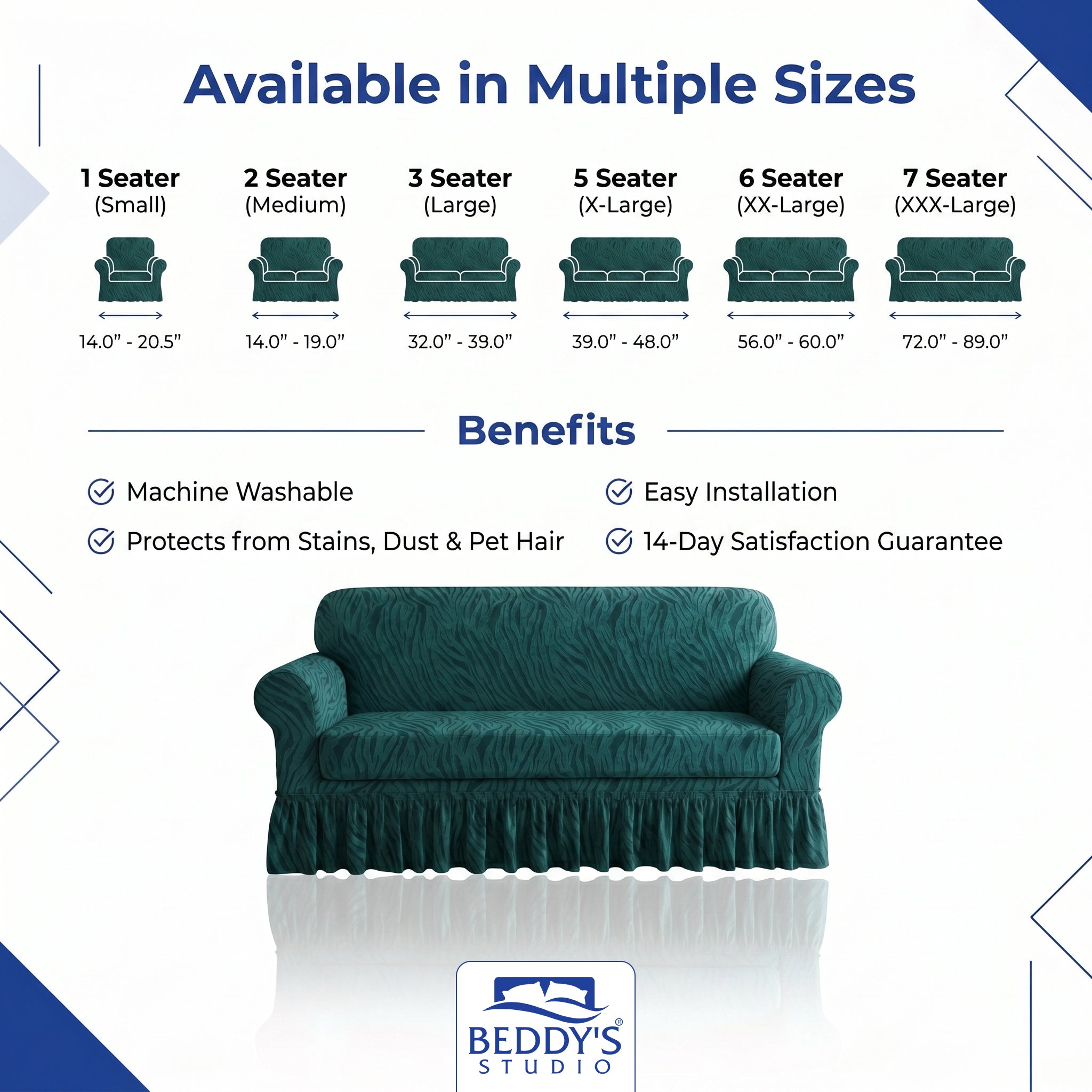 Zebra Velvet Sofa Cover