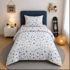 Muted Starry Night Kids Bed Sheet Set