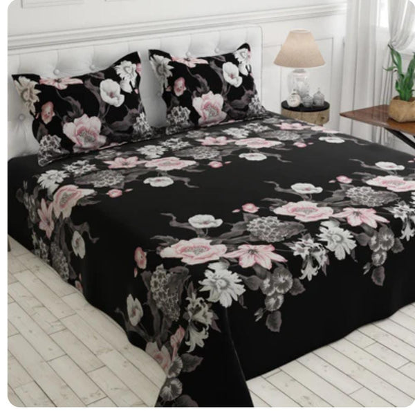 Cotton Sateen - Printed Bedsheet Set