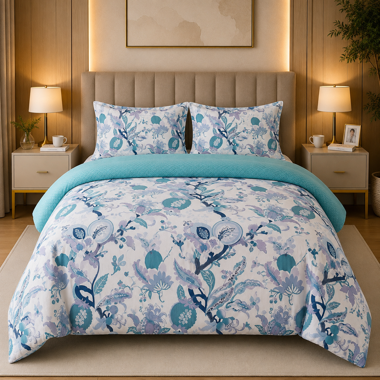 Percale Cotton Printed Quilt Cover Set
