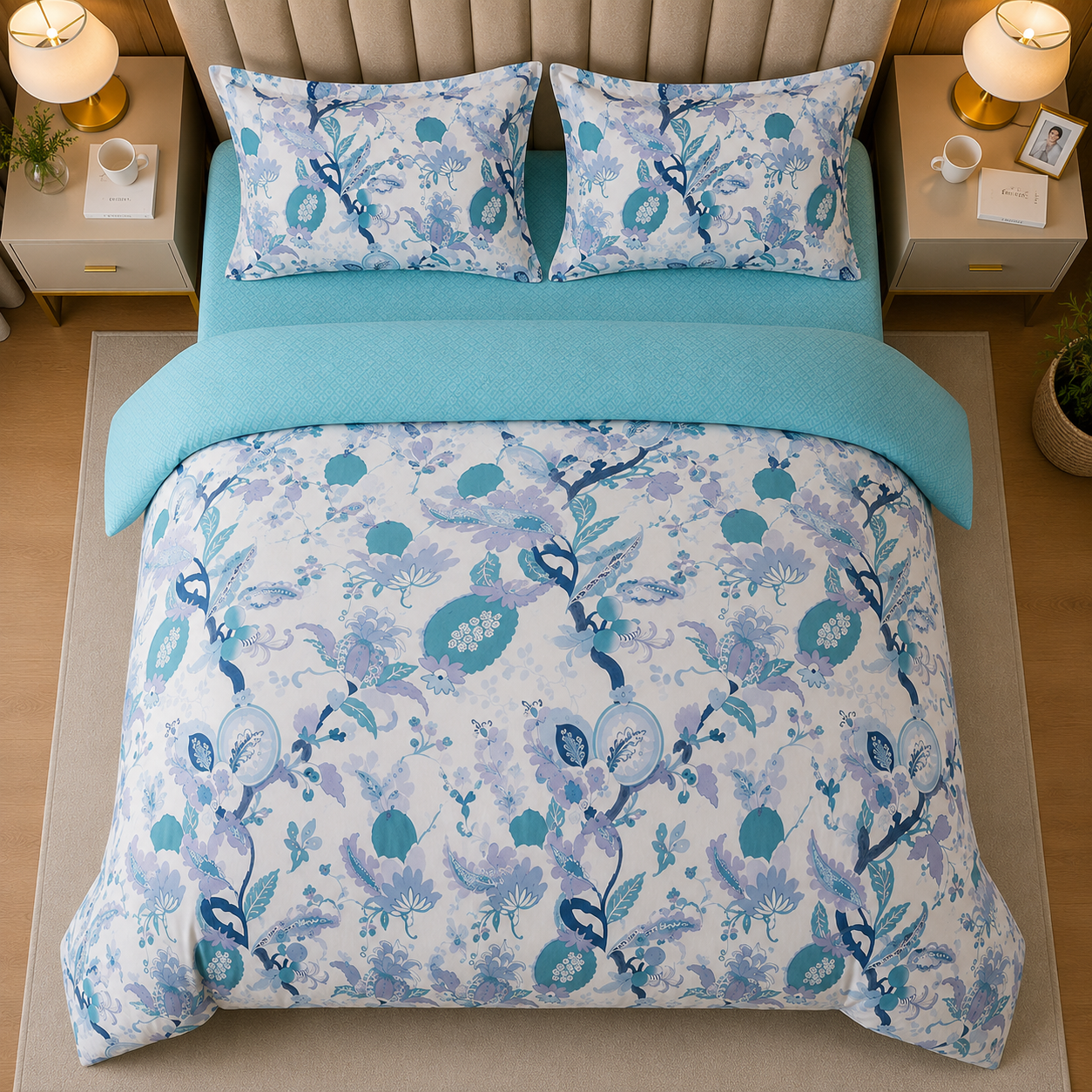 Percale Cotton Printed Quilt Cover Set