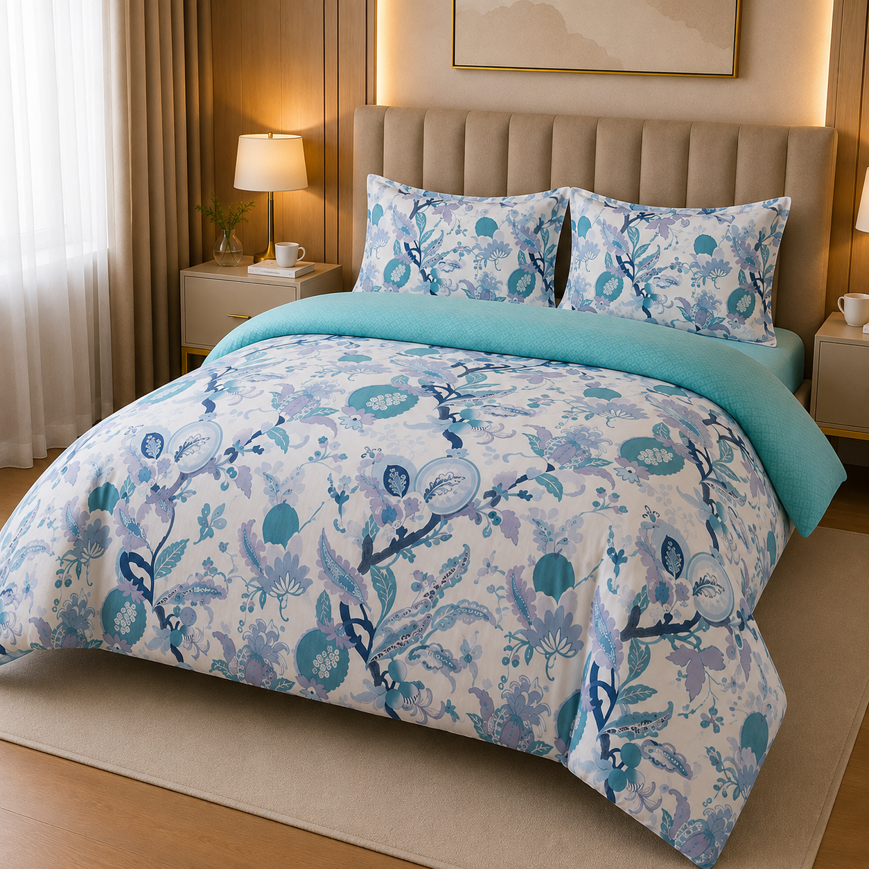 Percale Cotton Printed Quilt Cover Set