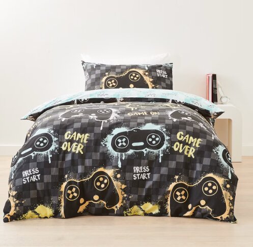 Game Over - Printed Kids Bed Sheet Set