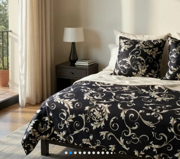 Cotton Sateen - Printed Bedsheet Set