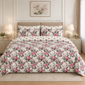 Damask Pattern Cotton Printed Quilt Cover Set