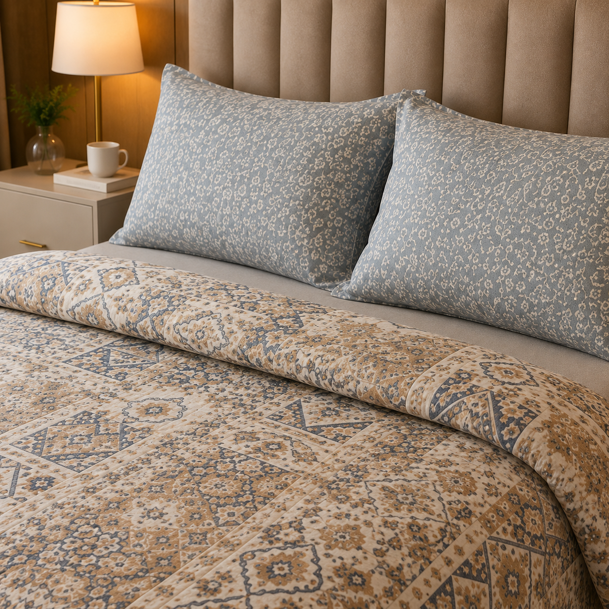 Percale Cotton Printed Quilt Cover Set