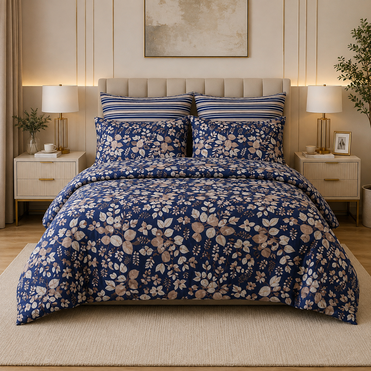 Percale Cotton Printed Quilt Cover Set