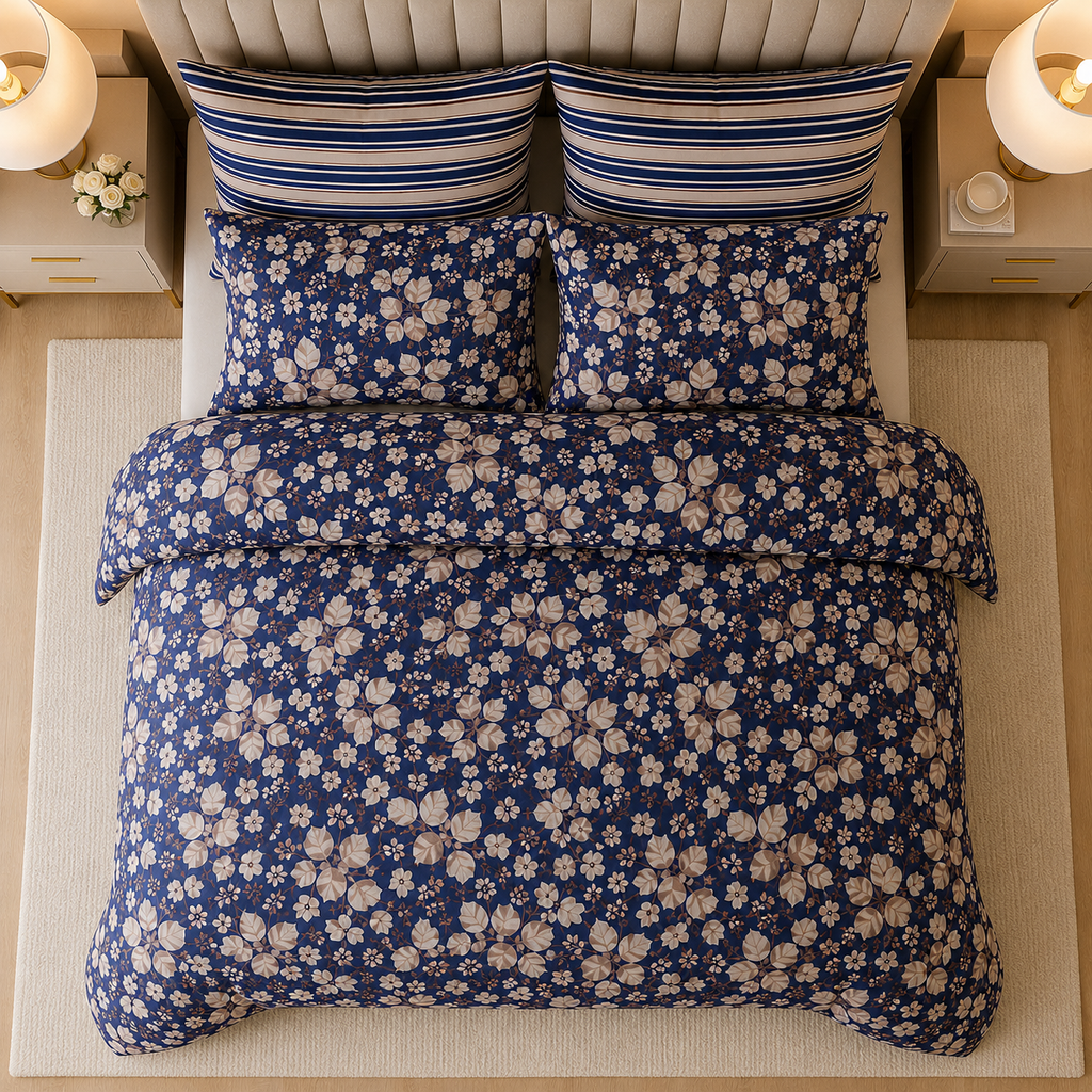 Percale Cotton Bed Sheet Set