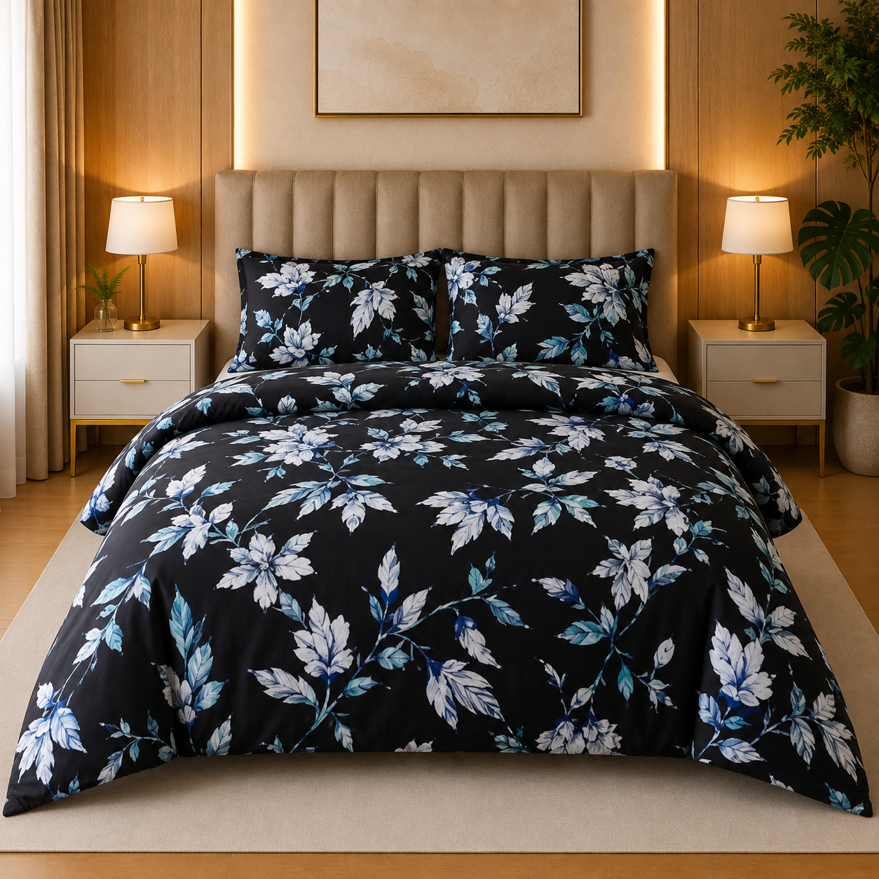Percale Cotton Printed Quilt Cover Set