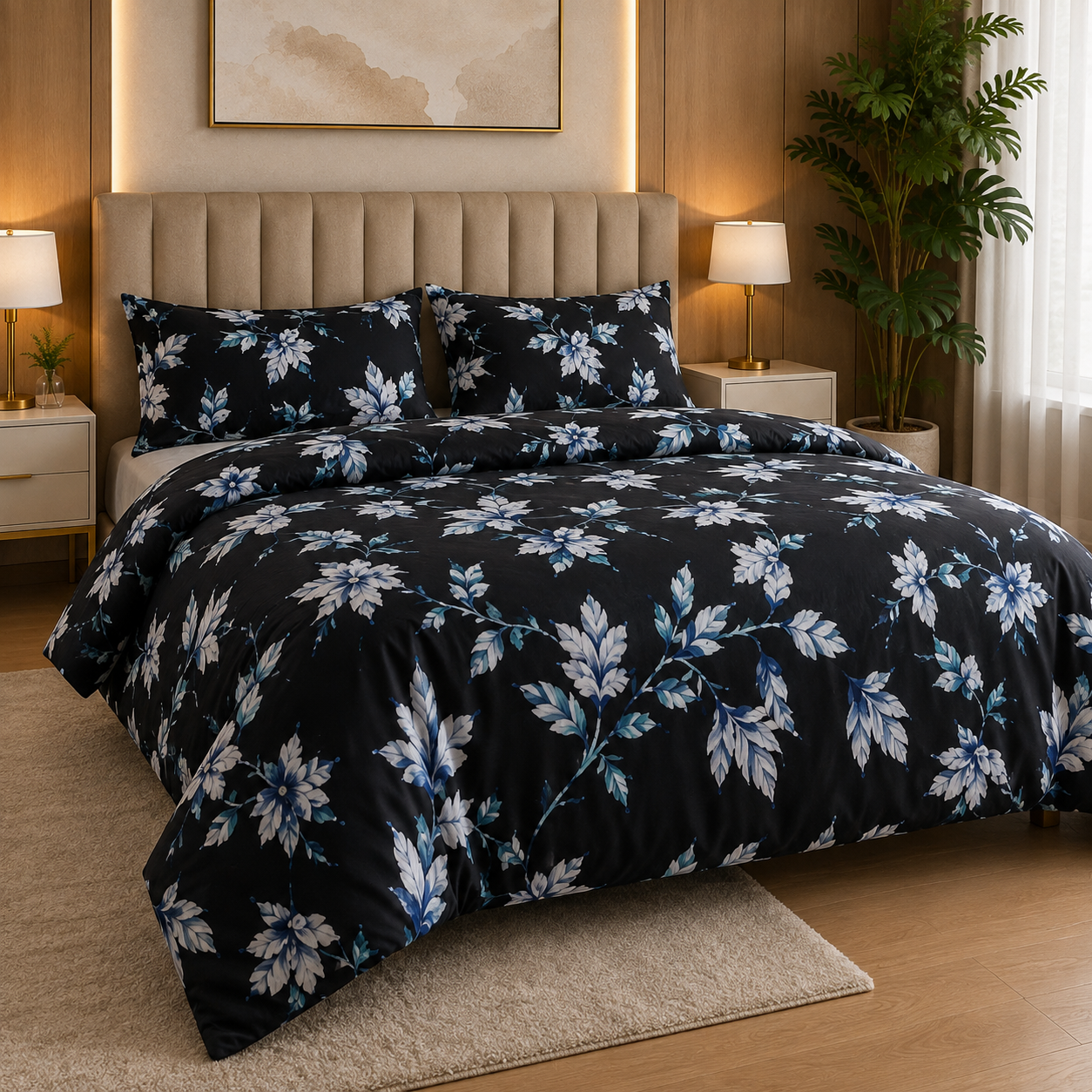 Percale Cotton Printed Quilt Cover Set
